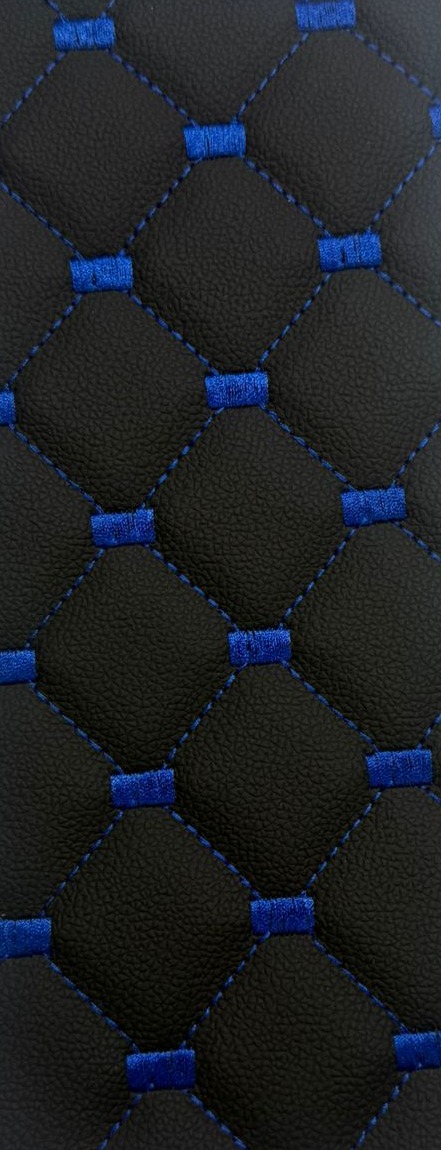 Preto com Costura Azul