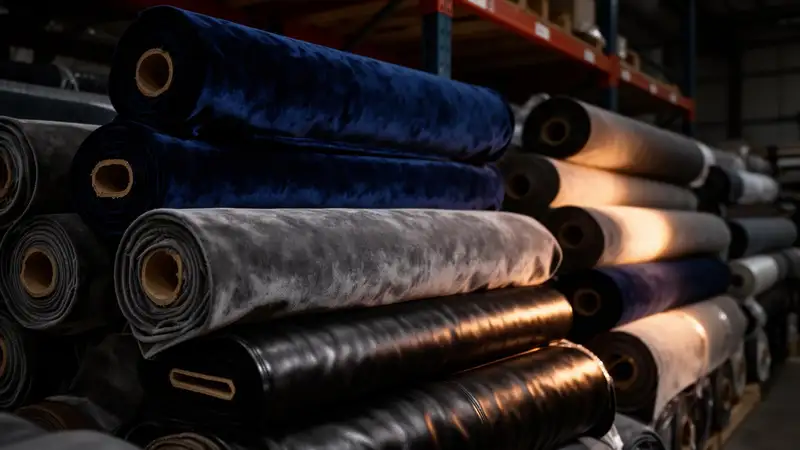 Showroom industrial de materiais para tapeçaria e estofamentos
